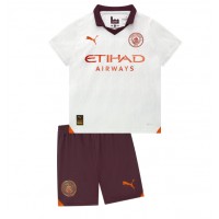 Manchester City Replika babykläder Bortaställ Barn 2023-24 Kortärmad (+ korta byxor)